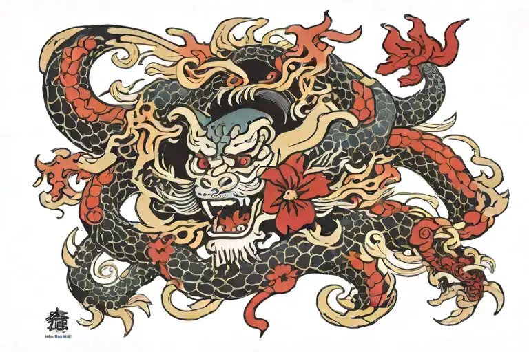 444 written tattoo design idea