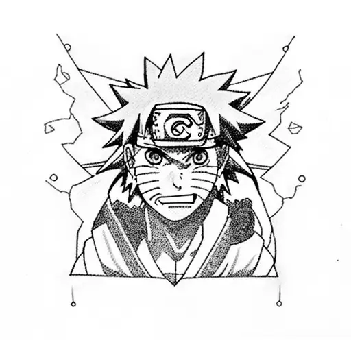 naruto cursed mark tattoo design idea