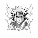 naruto cursed mark tattoo design idea