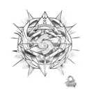 naruto cursed mark tattoo design idea