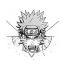 naruto cursed mark tattoo design idea
