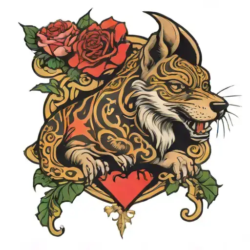 fuck love chase money  tattoo design idea