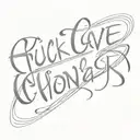 fuck love chase money  tattoo design idea