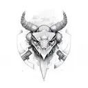 trade and scorpio tattoo design idea