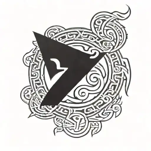 Bindrune for Strength, protection and self improvement tattoo design idea