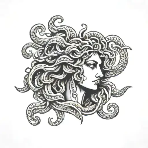 medusa greek mythology tattoo design idea