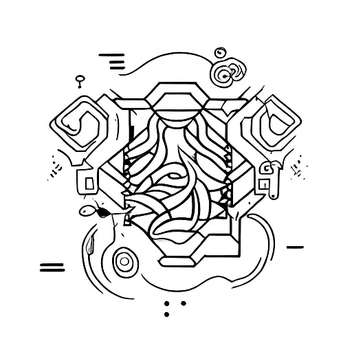 dedication and consistency tattoo design idea