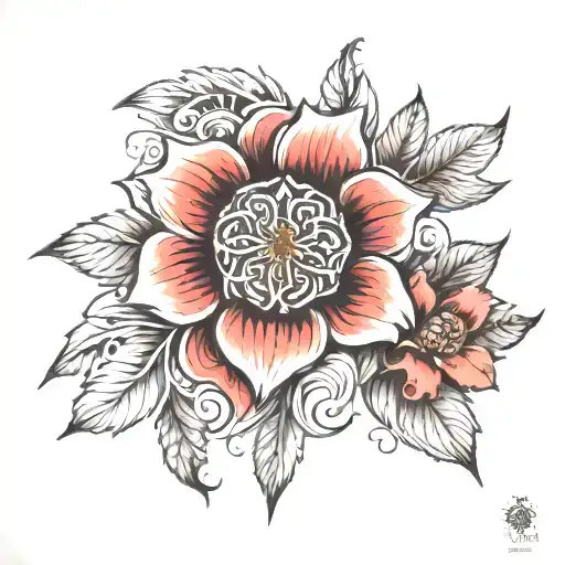 Andrew, November, flower tattoo tattoo design idea