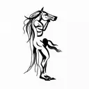 Centaur tattoo design idea