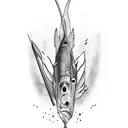 spearfishing tattoo design idea