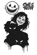 smile now cry later tattoo design idea