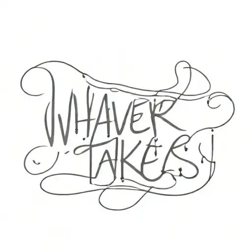 whatever it takes tattoo design idea