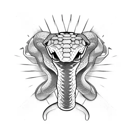 rattlesnake tattoo design idea