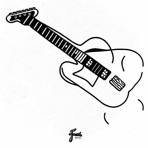 fender telecaster tattoo design idea