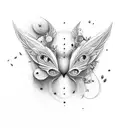 past present and future, development, loneliness, fairies tattoo design idea