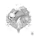 toast with butter tattoo design idea