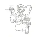 Bartender like spaider tattoo design idea