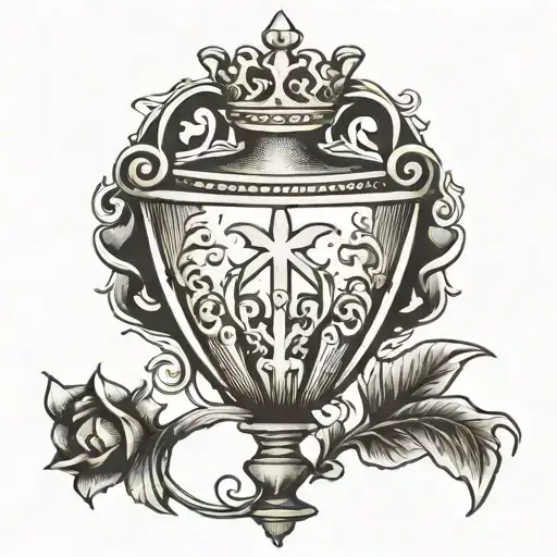 Holy Grail tattoo design idea