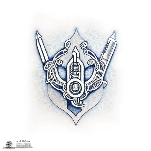 ak 47 tattoo design idea