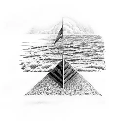 Pink Floyd wish you were here cover tattoo design idea