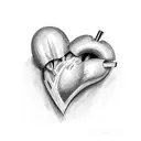 Crying Heart tattoo design idea