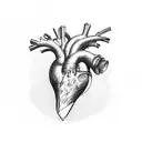 Crying Heart tattoo design idea