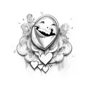 Crying Heart tattoo design idea