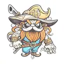 Yosemite Sam tattoo design idea