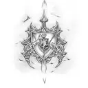 hogwarts + snitch tattoo design idea