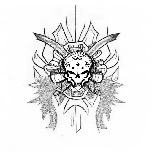 Caveira, Henna tattoo design idea
