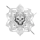 Caveira, Henna tattoo design idea