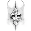 Caveira, Henna tattoo design idea