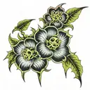 toxic flawer  tattoo design idea