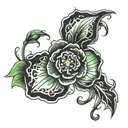 toxic flawer  tattoo design idea