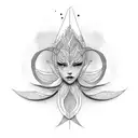 Strelitzia tattoo design idea