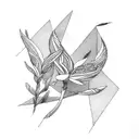 Strelitzia tattoo design idea