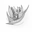 Strelitzia tattoo design idea