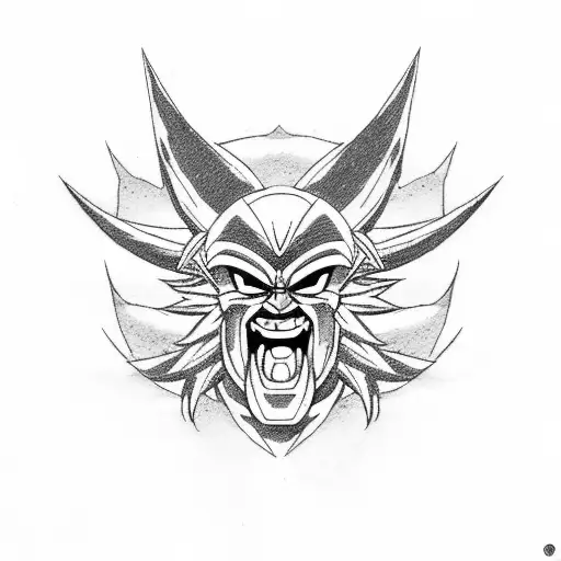 broly tattoo design idea