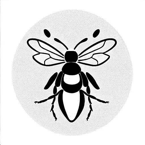 Honey Bee tattoo design idea
