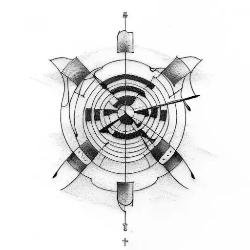 archery tattoo design idea