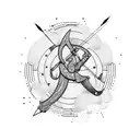 archery tattoo design idea