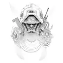 makima chainsaw man tattoo design idea