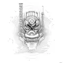 makima chainsaw man tattoo design idea