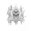 makima chainsaw man tattoo design idea