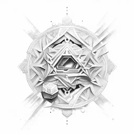 Gold chimical element and titanium chimical element tattoo design idea