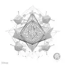 Gold periodic element and titanium  periodicelement tattoo design idea