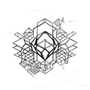 Gold chimical element and titanium chimical element tattoo design idea