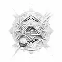 Gold chimical element and titanium chimical element tattoo design idea