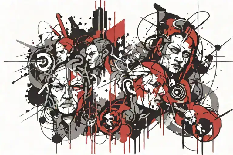 Renaissance art tattoo design idea