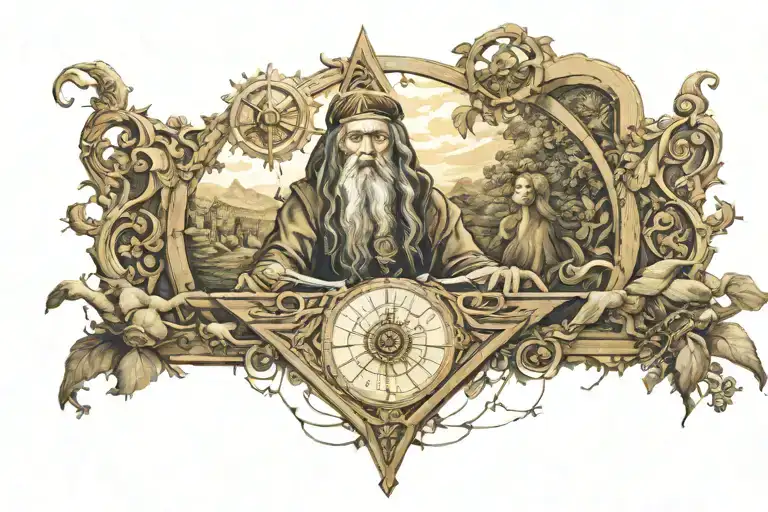 leonardo da vinci art work tattoo design idea